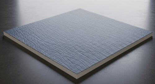 Leather finished kota stone blue