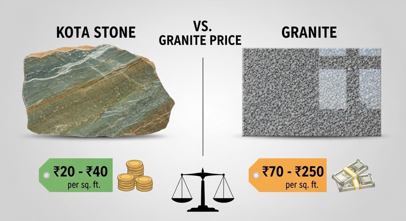 kota stone vs granite price