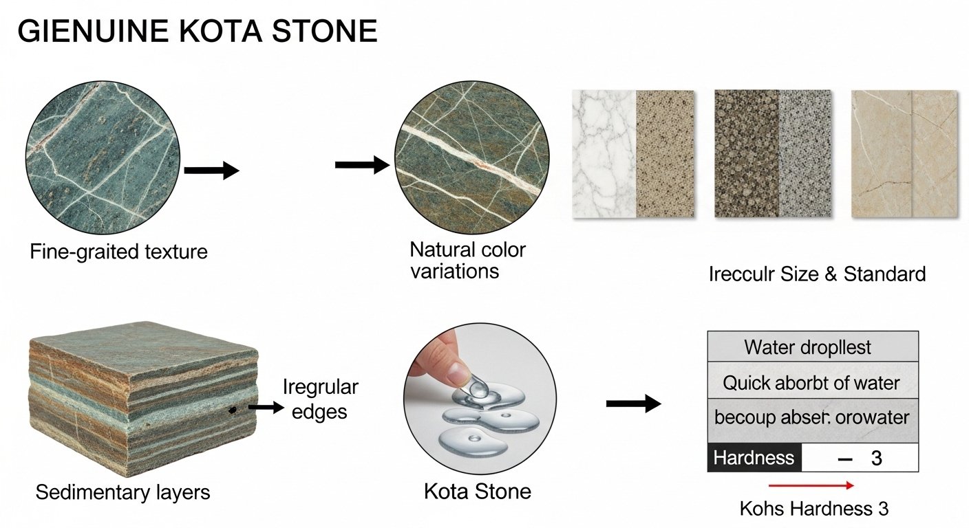 कोटा स्टोन की पहचान कैसे करें?