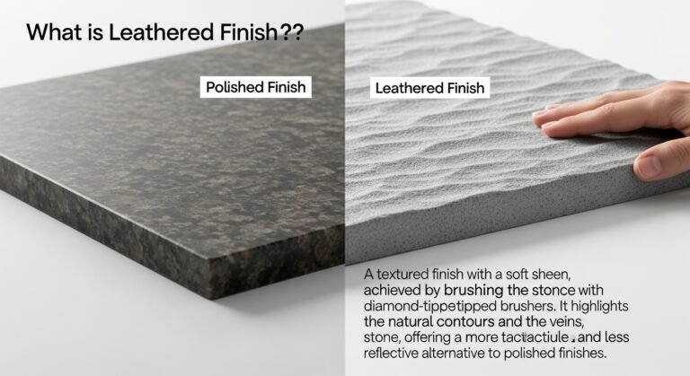 लेदरेड फिनिश क्या है?