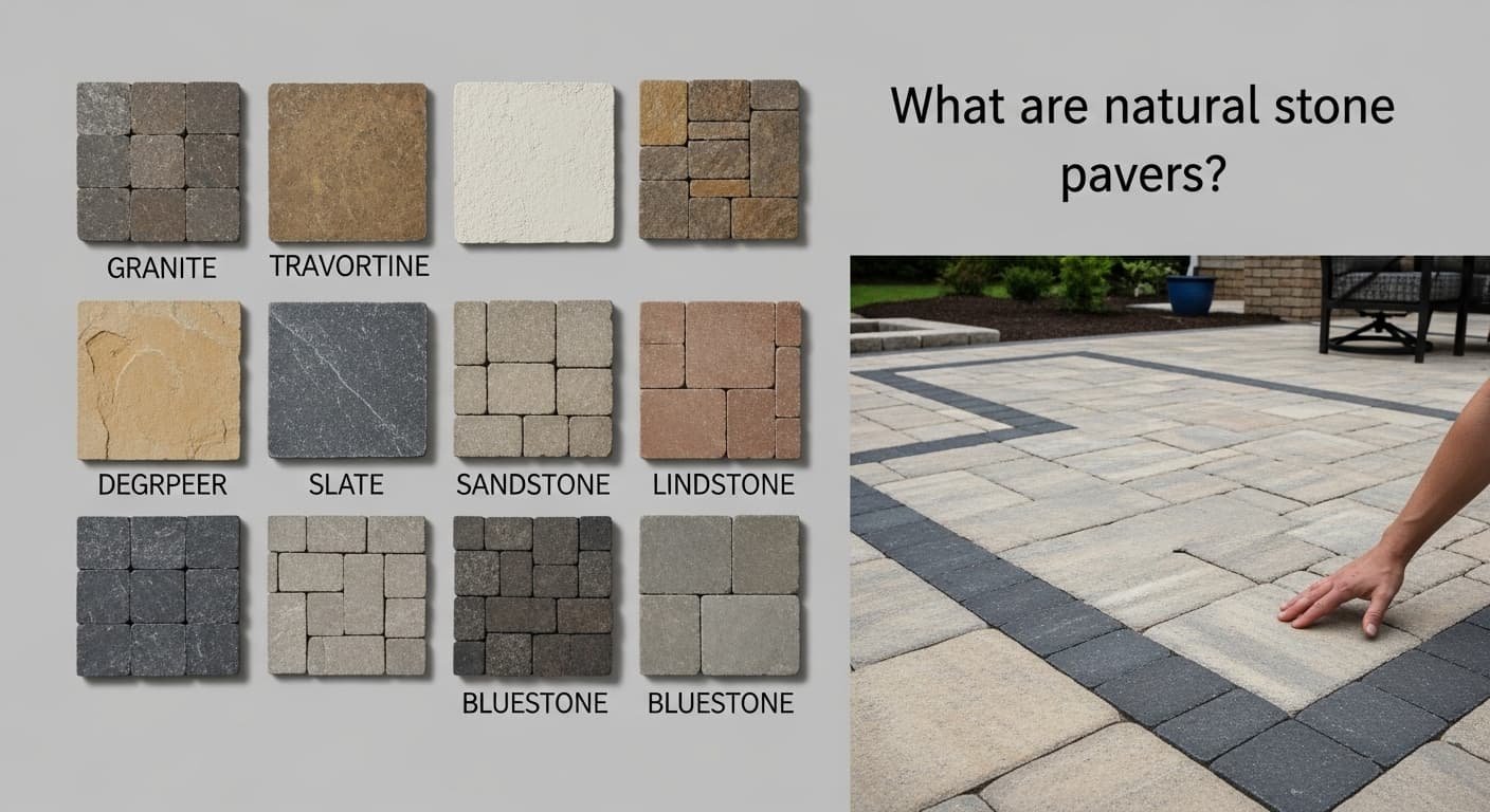 प्राकृतिक पत्थर के पेवर्स क्या हैं?