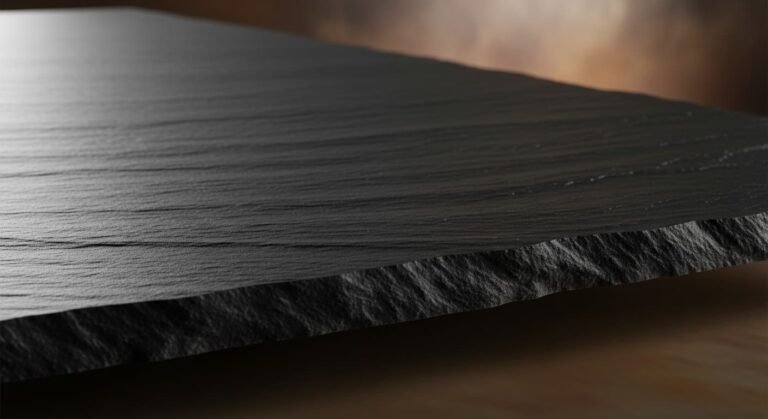 leather finish black kota stone