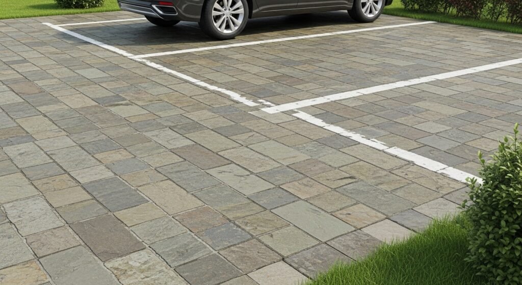 क्या कोटा स्टोन को पार्किंग में इस्तेमाल किया जा सकता है ?