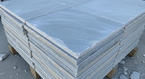 kota blue natural brushed tumbled limestone