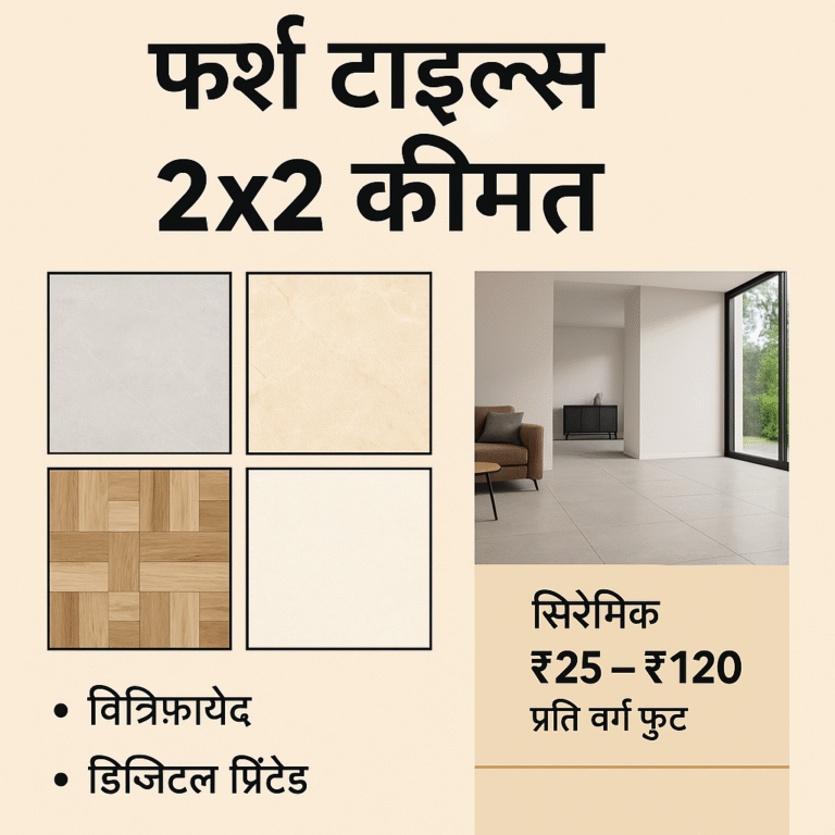 2x2 फर्श टाइल्स की डिजाइन और कीमत