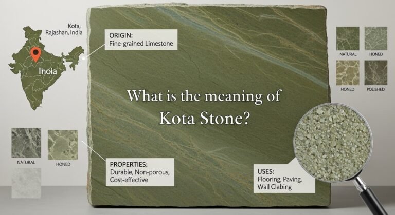 कोटा स्टोन का मतलब और फर्श पर इसका उपयोग