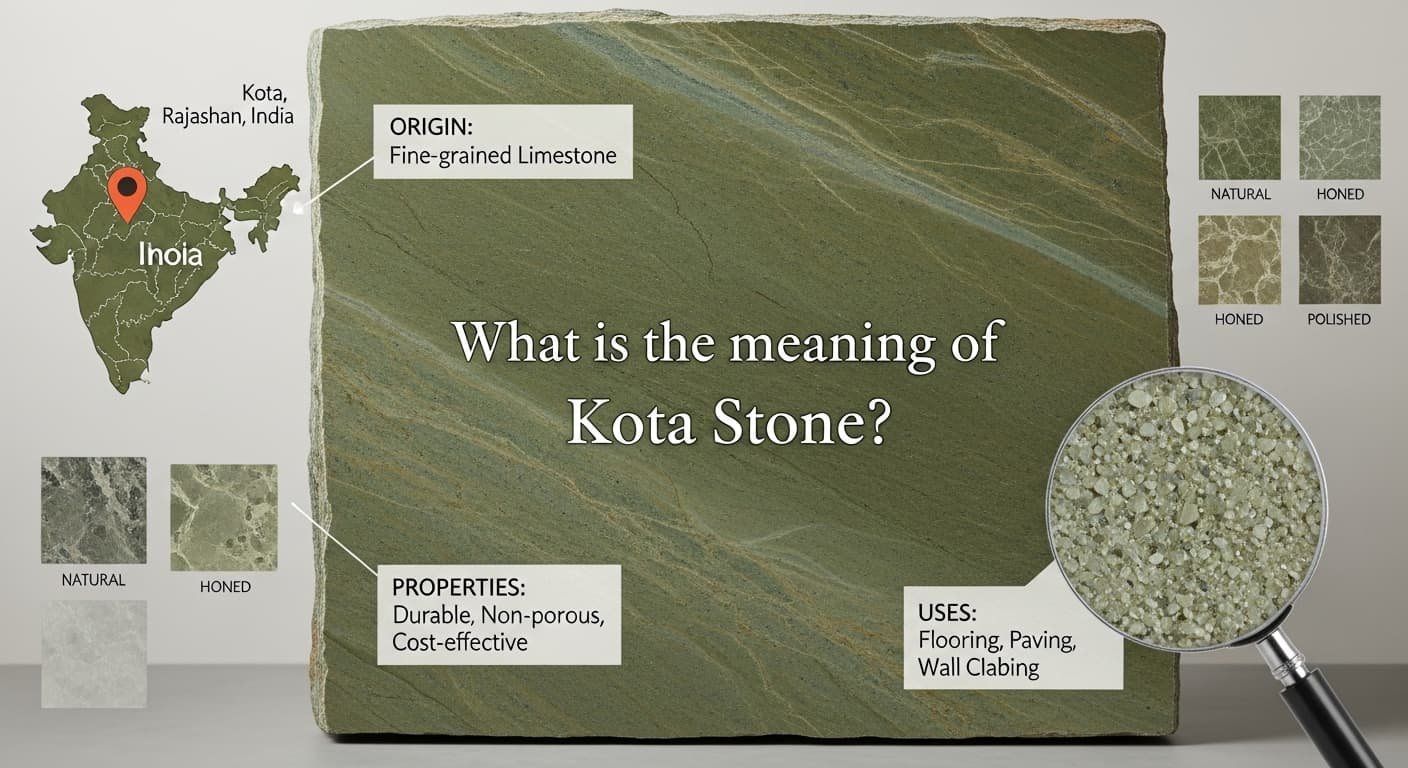 कोटा स्टोन का मतलब और फर्श पर इसका उपयोग