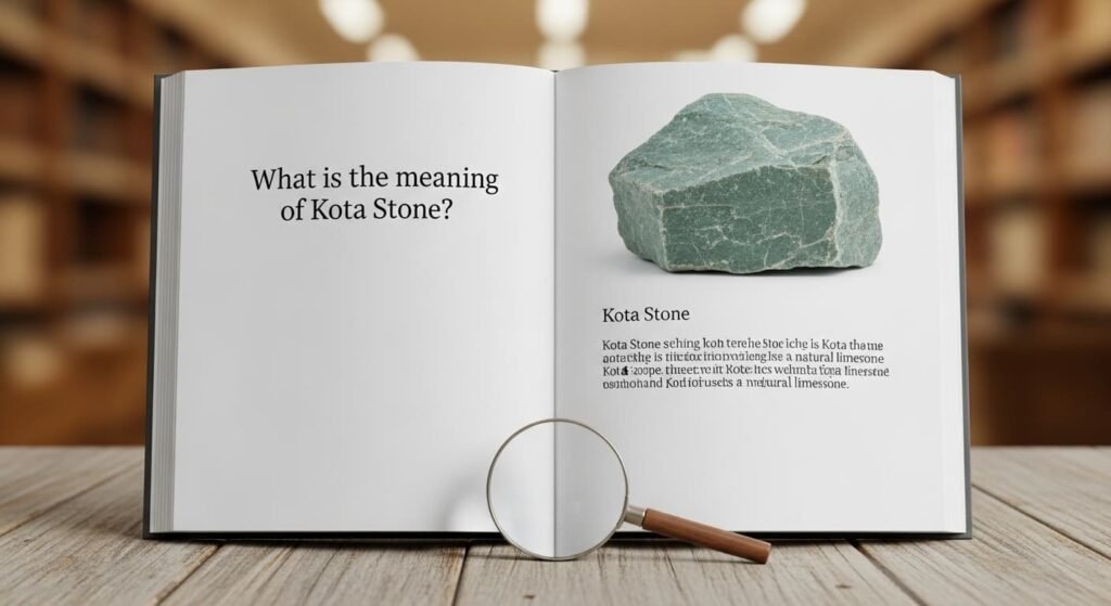 कोटा स्टोन का मतलब और फर्श पर इसका उपयोग