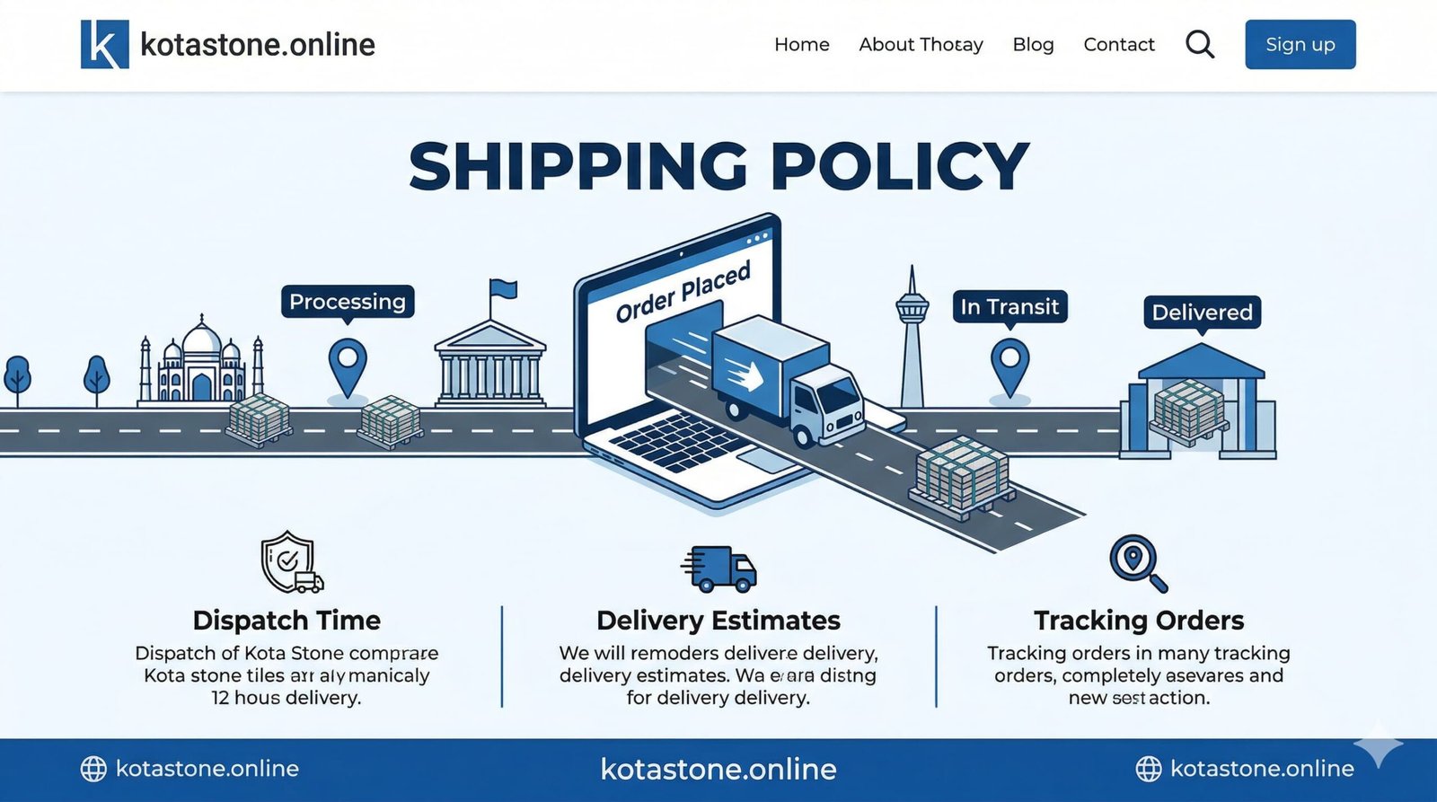 shipping policy of naksh stone