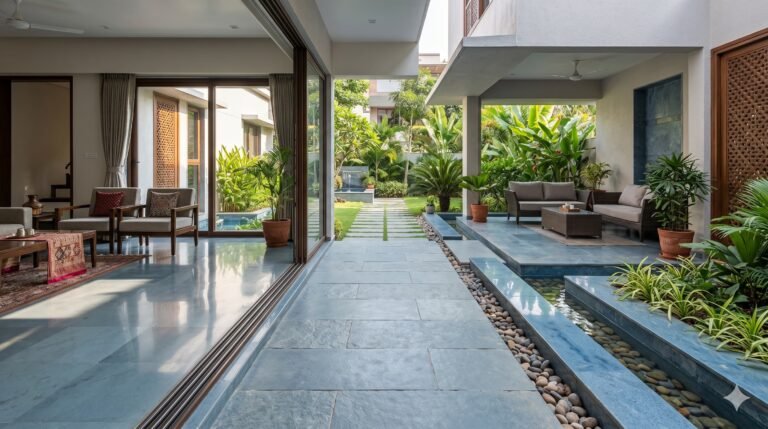 What is blue limestone used for in india