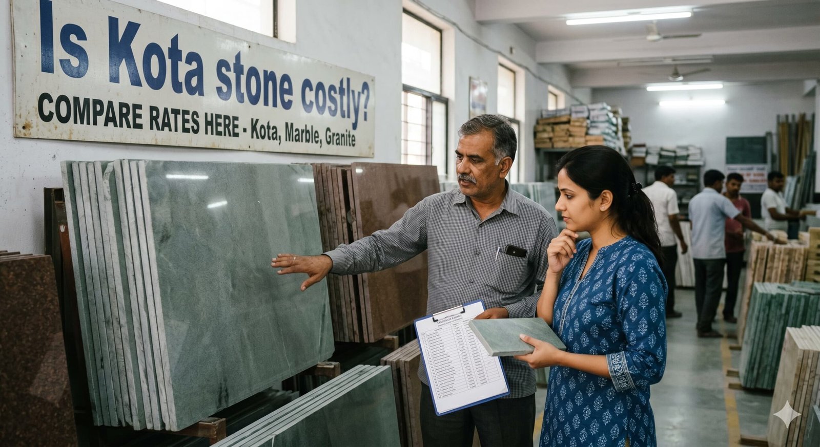 Affordable Kota stone flooring price and cost-effective natural stone design